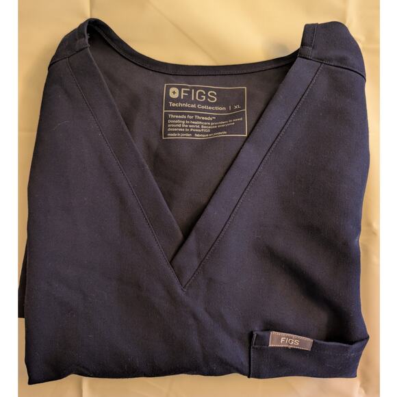 Figs Blue Scrub Top - Picture 3 of 13